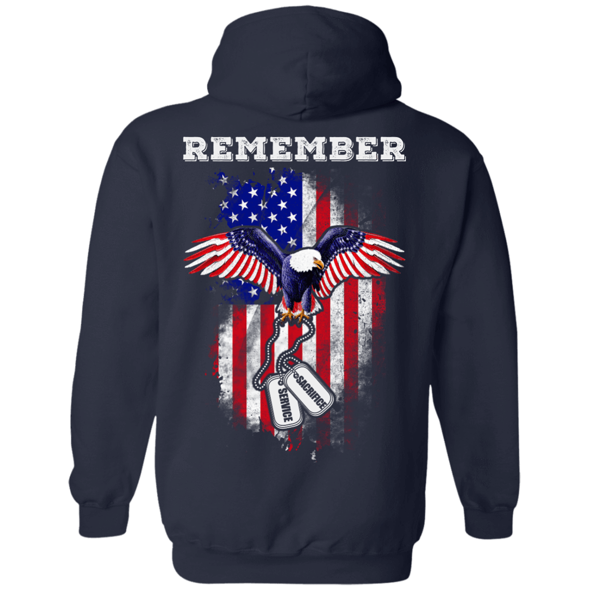 Remember Sacrifice Service-T-Shirt & Hoodie-Pullover Hoodie-Navy