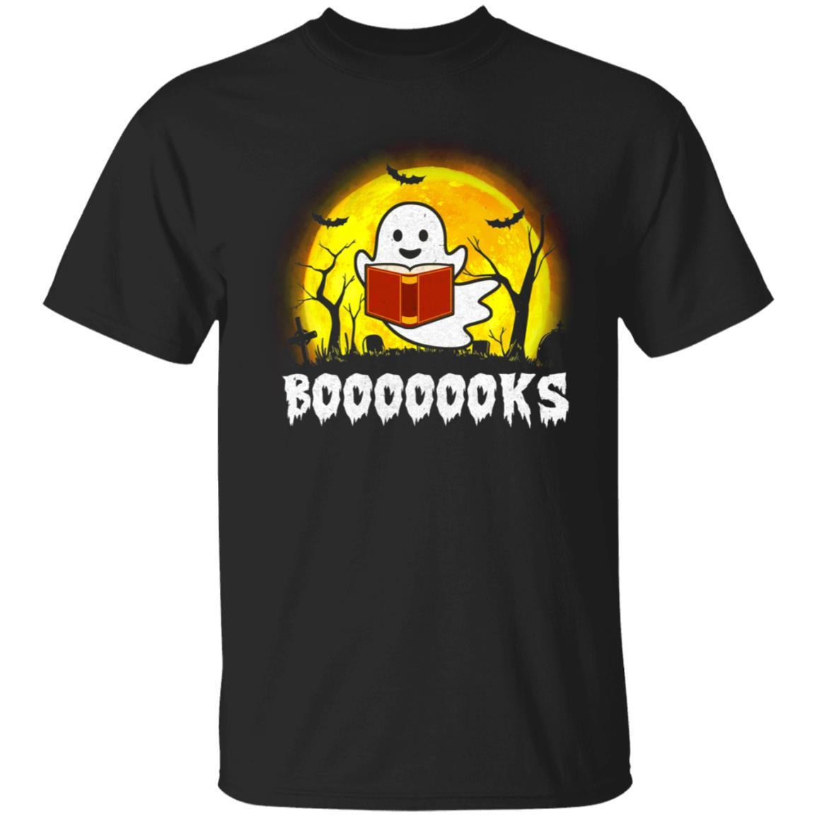 Funny Ghost Booooooks Read Books Boo Halloween Gift-T-Shirt & Hoodie-Classic T-Shirt-Black