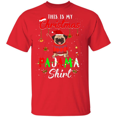 This Is My Christmas Pajama Pug Christmas Gifts-T-Shirt & Sweatshirt-Classic T-Shirt-Red