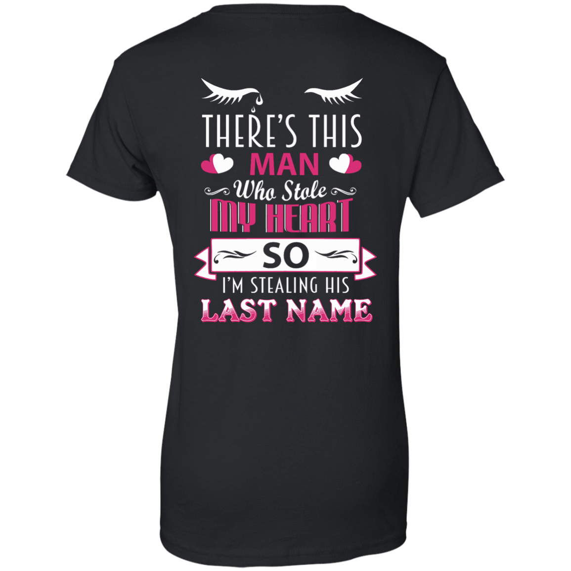 There's This Man Who Stole My Hearth So I'm Stealing-T-Shirt & Hoodie-Women's T-Shirt-Black