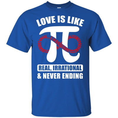 Love Is Like Pi Math 3.14 Pi Day Gift-T-Shirt & Hoodie-Classic T-Shirt-Royal