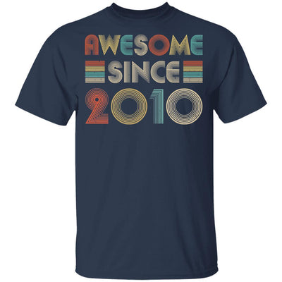 Awesome Since 2010 11th Birthday Gifts Youth-Youth Shirt-Youth T-Shirt-Navy