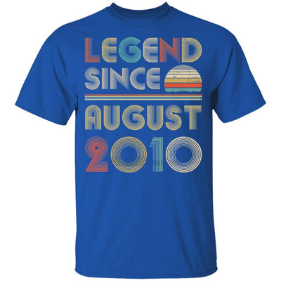 Legend Since August 2010 Vintage 11th Birthday Gifts Youth-Youth Shirt-Youth T-Shirt-Royal