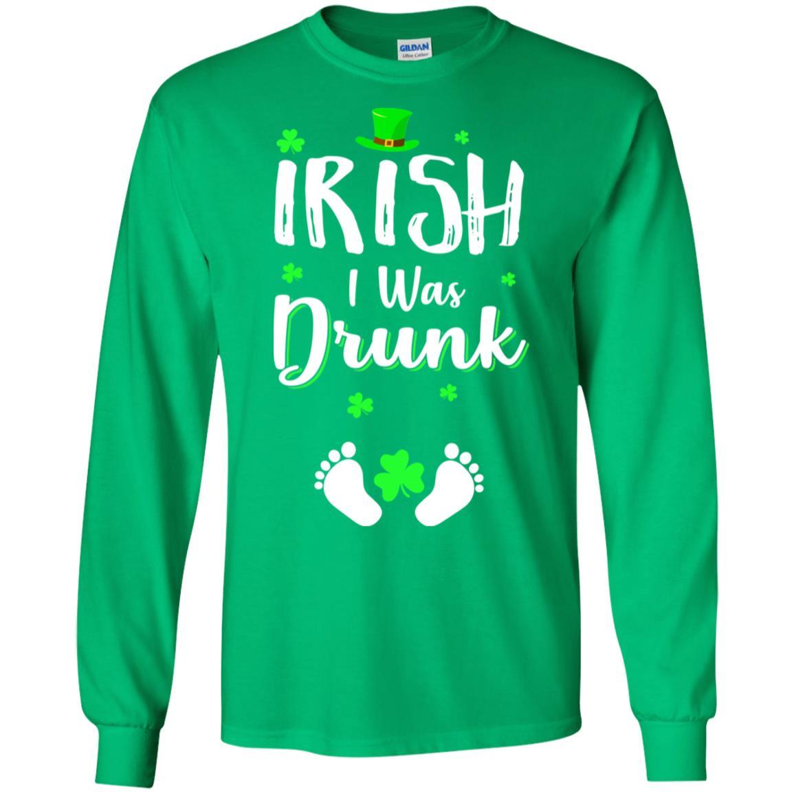 Funny St Patricks Day Pregnancy Announcement Mommy-T-Shirt & Hoodie-Long Sleeve T-Shirt-Irish Green