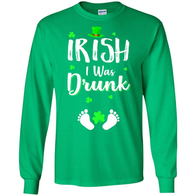 Funny St Patricks Day Pregnancy Announcement Mommy-T-Shirt & Hoodie-Long Sleeve T-Shirt-Irish Green