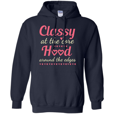 Classy At The Hood-T-Shirt & Hoodie-Pullover Hoodie-Navy