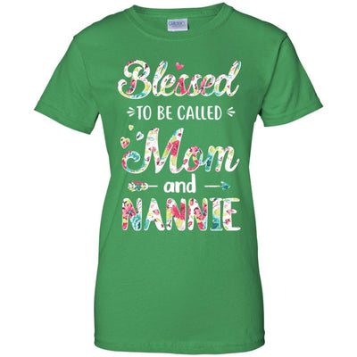 Mothers Day Gifts Blessed To Be Called Mom And Nannie-T-Shirt & Hoodie-Women's T-Shirt-Irish Green