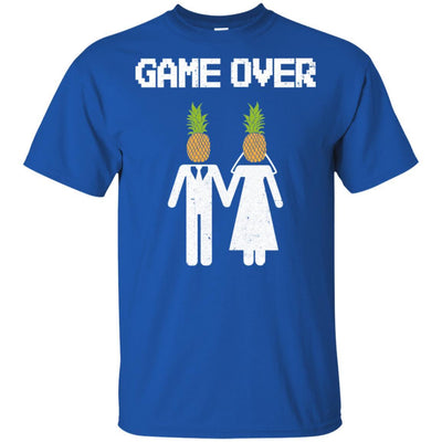 Pineapple Game Over Funny Wedding Bachelor Party-T-Shirt & Hoodie-Classic T-Shirt-Royal