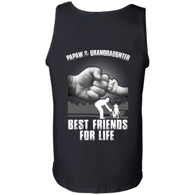 Papaw And Granddaughter Best Friends For Life-T-Shirt & Hoodie-Unisex Tank-Black