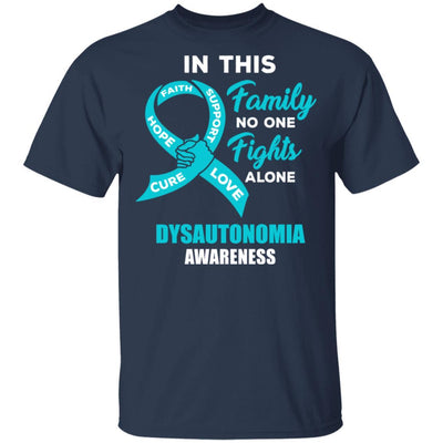 In This School No One Fights Dysautonomia Awareness Alone-T-Shirt & Hoodie-Classic T-Shirt-Navy