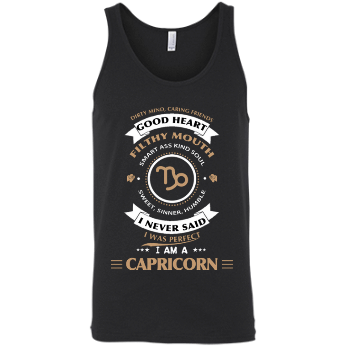 I'm A Capricorn-T-Shirt & Hoodie-Unisex Tank-Black