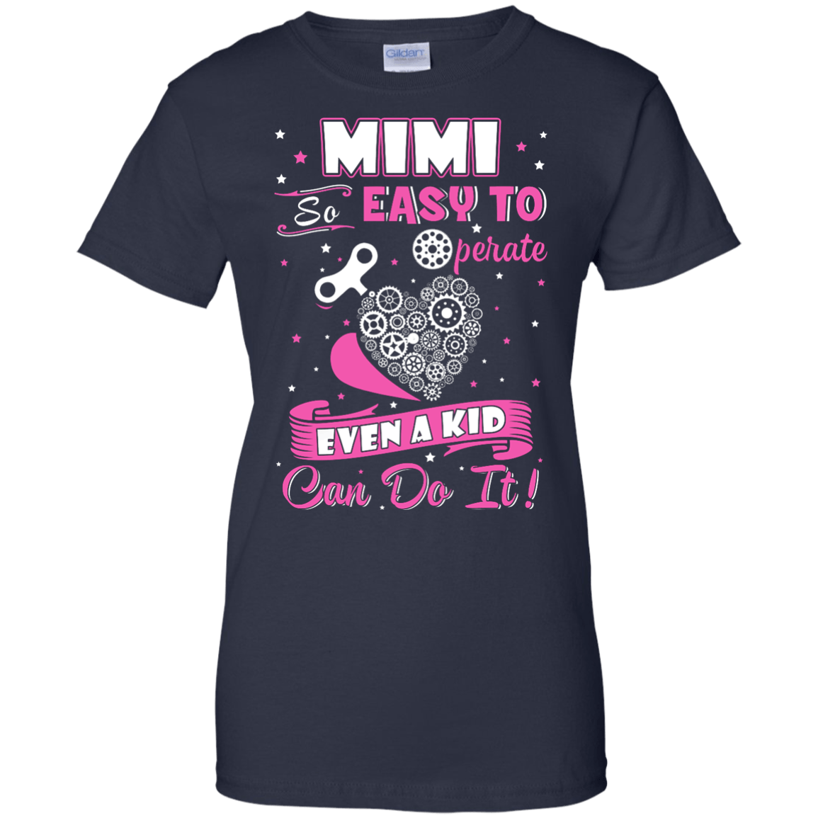 Mimi So Easy To Operate Even A Kid Can Do It-T-Shirt & Hoodie-Women's T-Shirt-Navy
