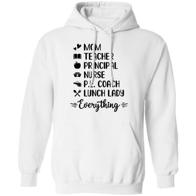 Mom Teacher Principal Nurse Pe Coach-T-Shirt & Tank Top-Pullover Hoodie-White