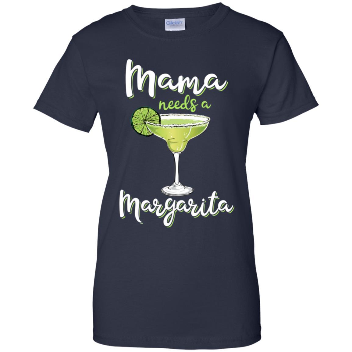 Mama Needs a Margarita Mother's Day Gift-T-Shirt & Tank Top-Women's T-Shirt-Navy