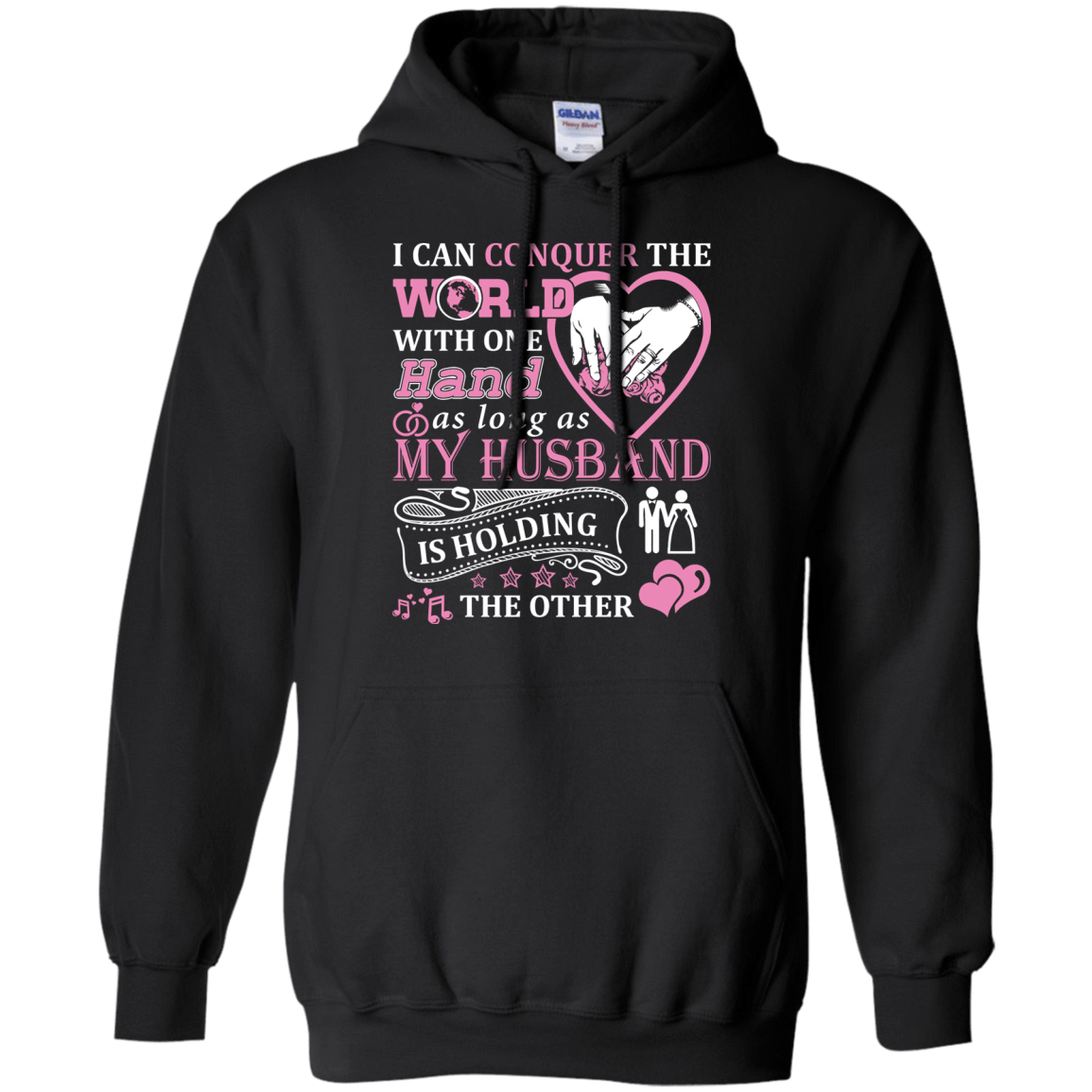 I Can Conquer The World With One Hand-T-Shirt & Hoodie-Pullover Hoodie-Black