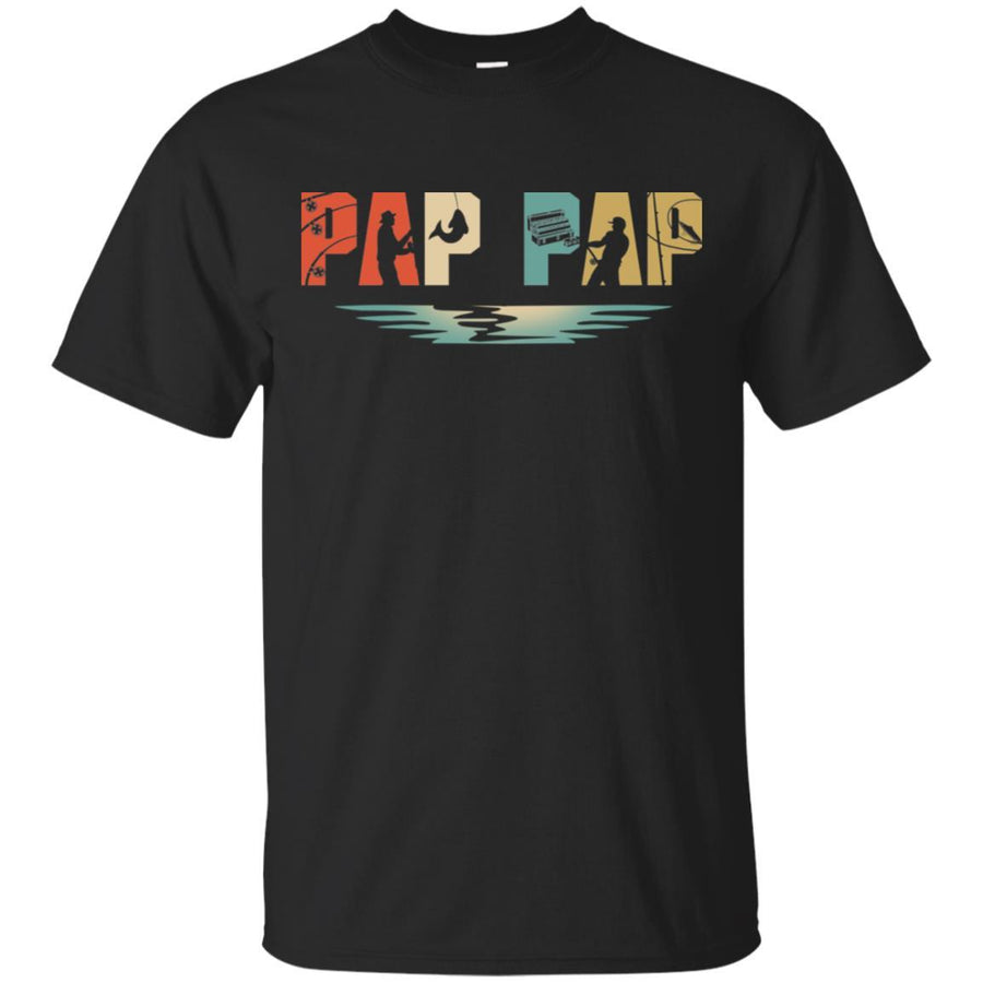 Vintage Fishing Pap Pap Father's Day Gift-T-Shirt & Hoodie-Classic T-Shirt-Black