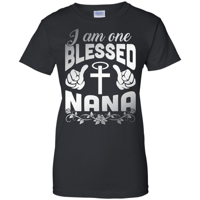 I Am One Blessed Nana-T-Shirt & Hoodie-Women's T-Shirt-Black