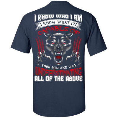 I Know who I Am I Know What I'm Capable-T-Shirt & Hoodie-Classic T-Shirt-Navy