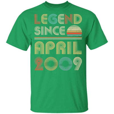 Legend Since April 2009 Vintage 12th Birthday Gifts Youth-Youth Shirt-Youth T-Shirt-Irish Green