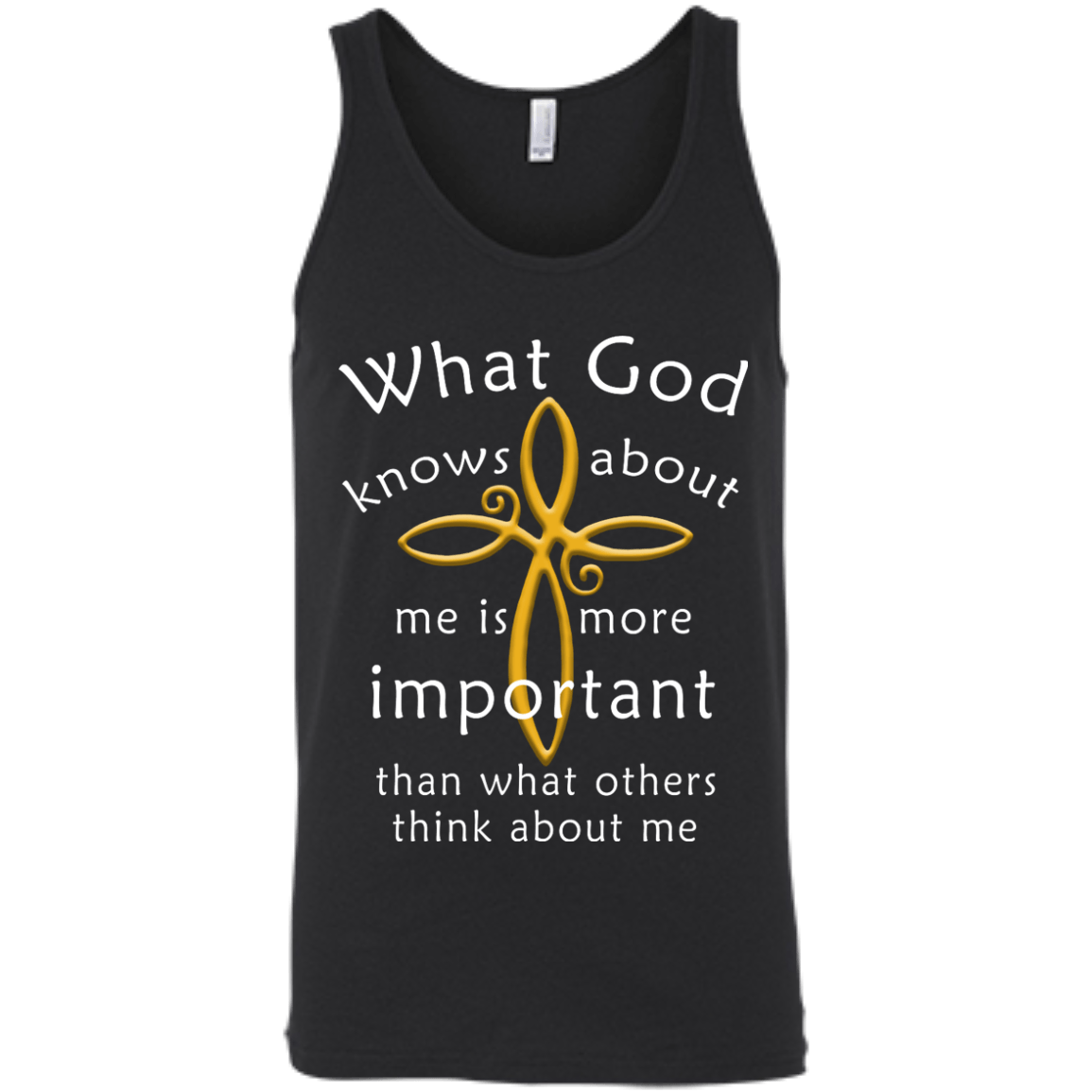 What God Knows About Me Is More Important-T-Shirt & Hoodie-Unisex Tank-Black