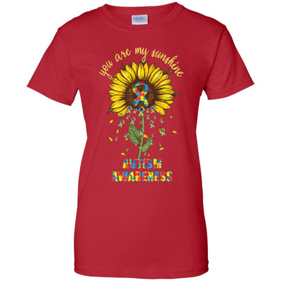 You Are My Sunshine Autism Awareness-T-Shirt & Hoodie-Women's T-Shirt-Red