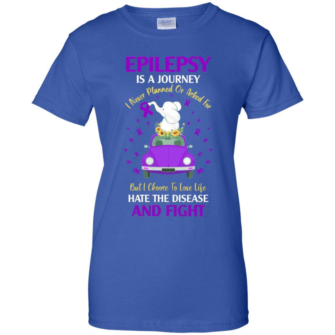 Epilepsy Awareness Is A Journey-T-Shirt & Hoodie-Women's T-Shirt-Royal