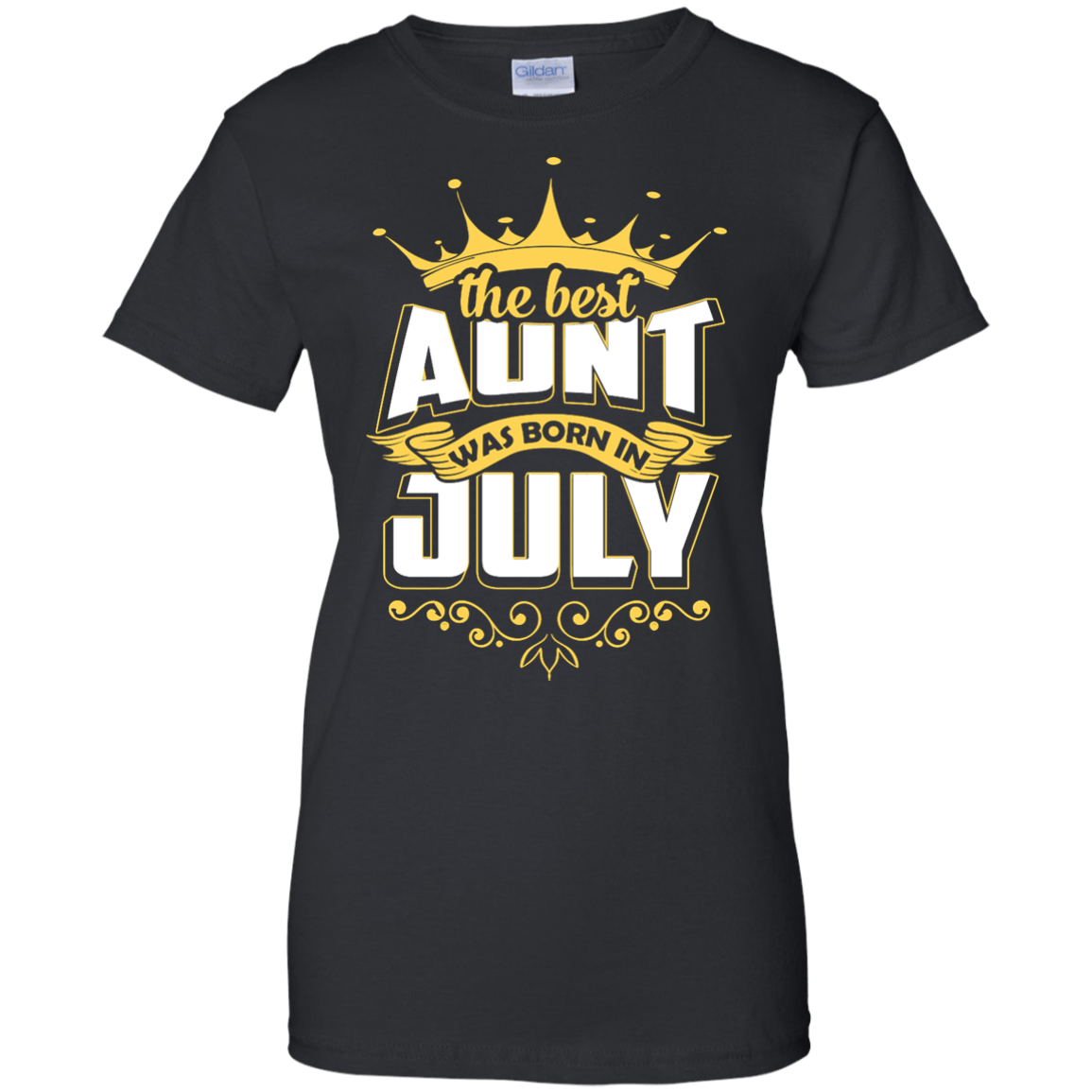 The Best Aunt Was Born In July-T-Shirt & Hoodie-Women's T-Shirt-Black