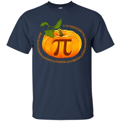 Funny Pi Pumpkin Pie Halloween-T-Shirt & Hoodie-Classic T-Shirt-Navy