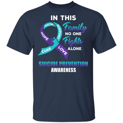 In This School No One Fights Suicide Prevention Awareness Alone-T-Shirt & Hoodie-Classic T-Shirt-Navy