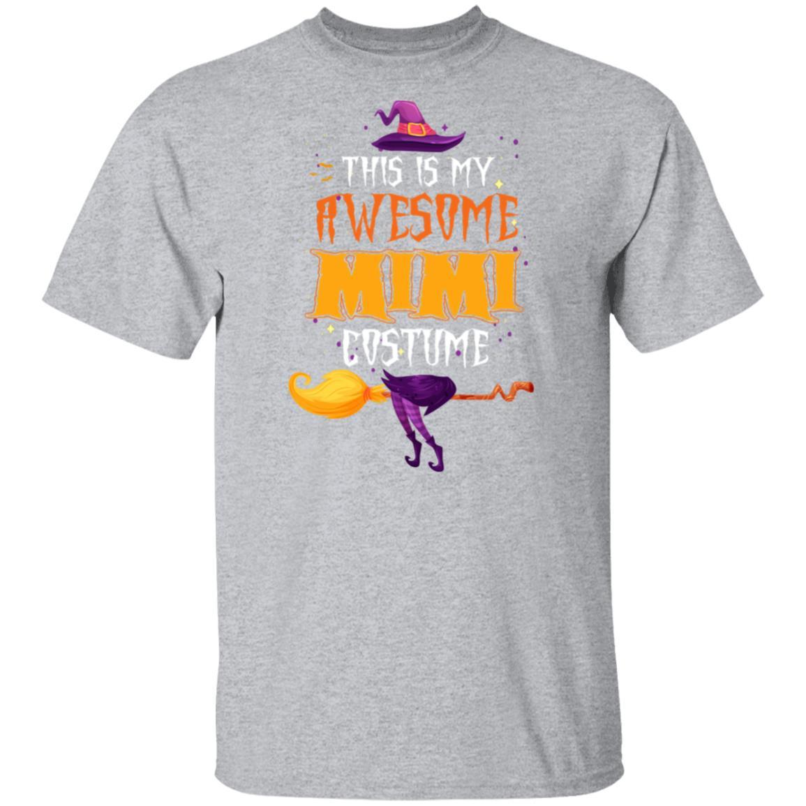 Halloween This Is My Awesome Mimi Costume-T-Shirt & Hoodie-Classic T-Shirt-Sport Grey