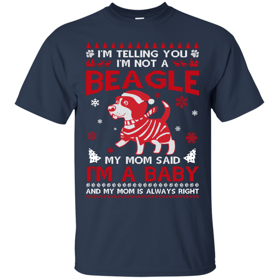 I'm Telling You I'm Not A Beagle-T-Shirt & Hoodie-Classic T-Shirt-Navy