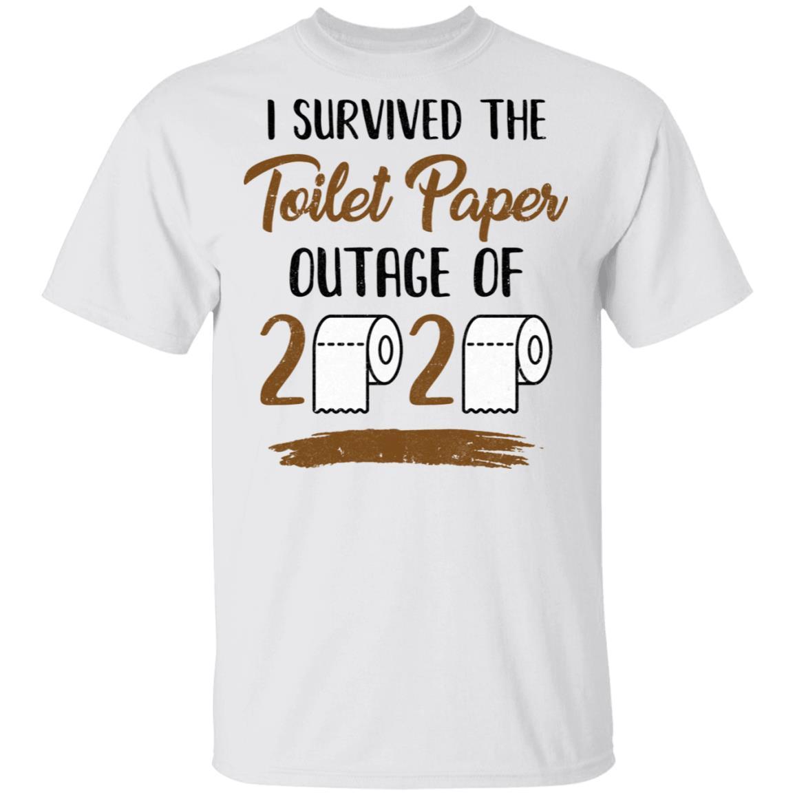 I Survived The Toilet Paper Outage-T-Shirt & Tank Top-Classic T-Shirt-White
