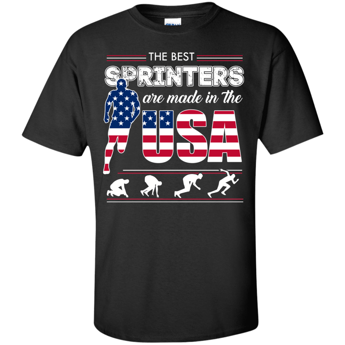 The Best Sprinters USA-T-Shirt & Hoodie-Classic T-Shirt-Black