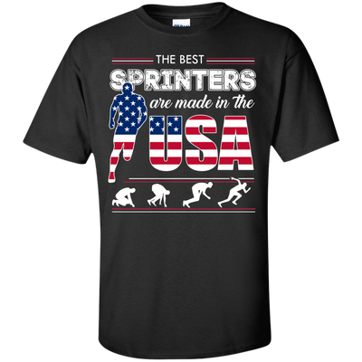 The Best Sprinters USA-T-Shirt & Hoodie-Classic T-Shirt-Black