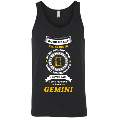 I Never Said I Was Perfect I Am A GEMINI-T-Shirt & Hoodie-Unisex Tank-Black