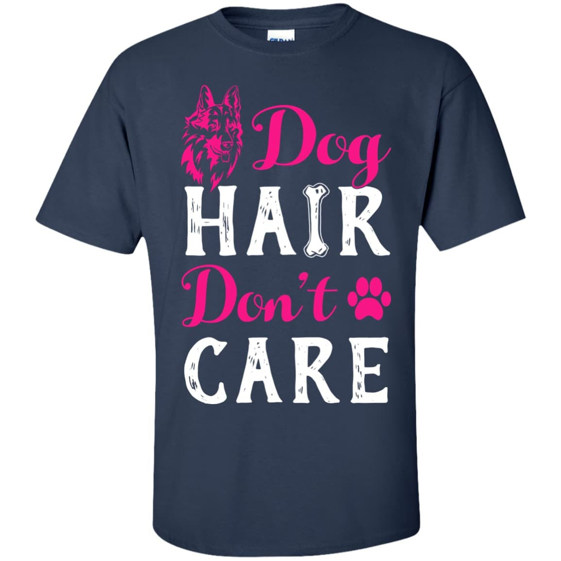 Dog Hair Don't Care-T-Shirt & Hoodie-Classic T-Shirt-Navy