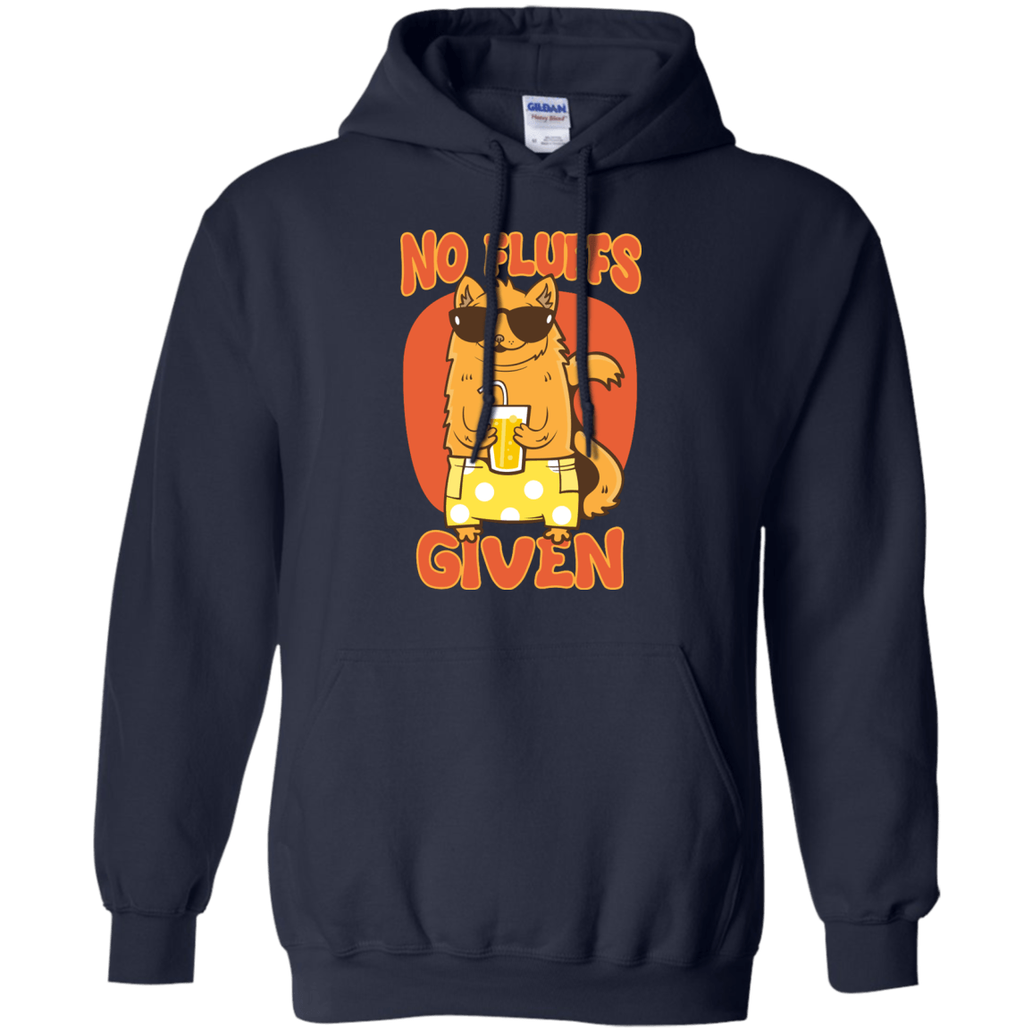 No Fluffs Given-T-Shirt & Hoodie-Pullover Hoodie-Navy