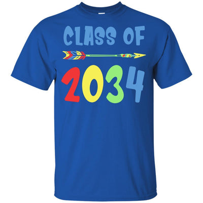 Class Of 2034 Grow With Me Pre-K First Day Of School Youth-Youth Shirt-Youth T-Shirt-Royal