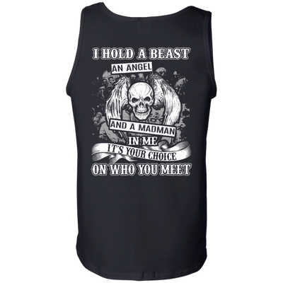 I Hold A Beast An Angel And A Madman In Me-T-Shirt & Hoodie-Unisex Tank-Black