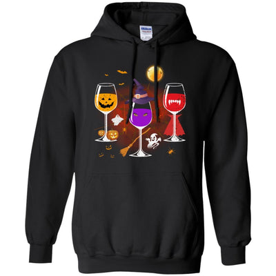 Wine Glass Of Witchcraft Funny Halloween-T-Shirt & Tank Top-Pullover Hoodie-Black