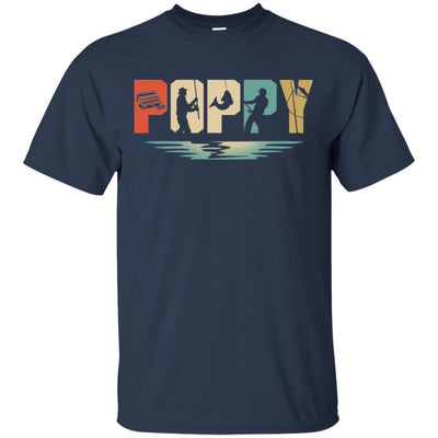 Vintage Fishing Poppy Father's Day Gift-T-Shirt & Hoodie-Classic T-Shirt-Navy