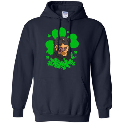 Rottweiler St. Patrick's Day Clovers-T-Shirt & Hoodie-Pullover Hoodie-Navy