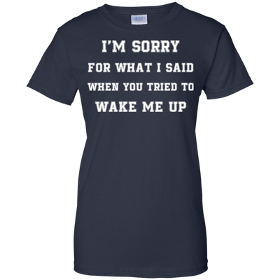 I'm Sorry For What I Said-T-Shirt & Hoodie-Women's T-Shirt-Navy