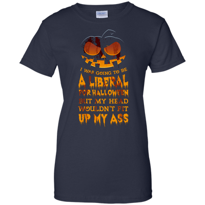 I Was Going to be a Liberal for Halloween-T-Shirt & Hoodie-Women's T-Shirt-Navy