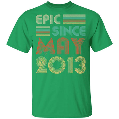 Epic Since May 2013 Vintage 8th Birthday Gifts Youth-Youth Shirt-Youth T-Shirt-Irish Green