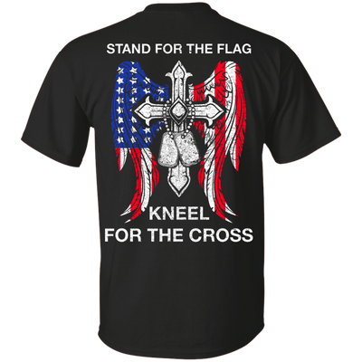 Stand For The Flag Kneel For The Cross-T-Shirt & Hoodie-Classic T-Shirt-Black