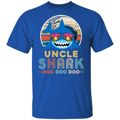 Retro Vintage Uncle Shark Doo Doo Doo-T-Shirt & Hoodie-Classic T-Shirt-Royal