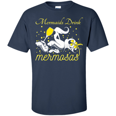Mermaid drink mermosas-T-Shirt & Hoodie-Classic T-Shirt-Navy