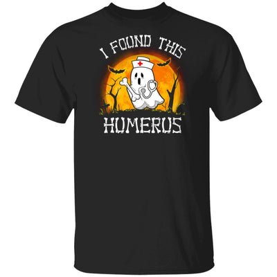 Funny Halloween Boo Nurse I Found This Humerus-T-Shirt & Hoodie-Classic T-Shirt-Black