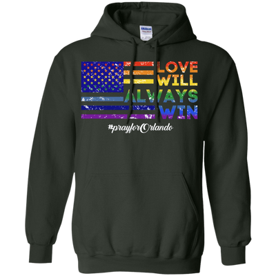 Love Will Alway Win-T-Shirt & Hoodie-Pullover Hoodie-Forest Green